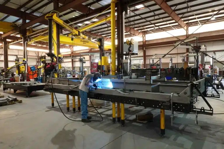 Schweißbaugruppe oder Rahmenkonstruktion im Detail